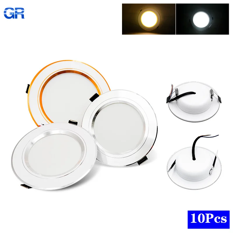 Home Of The Year Bathroom - 10 Buah/Lot Led Downlight AC 220V