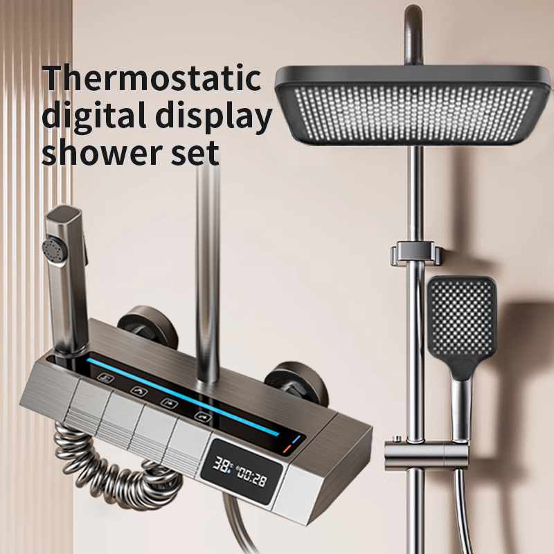 Home Bathroom Set - Kepala pancuran piano digital suhu konstan