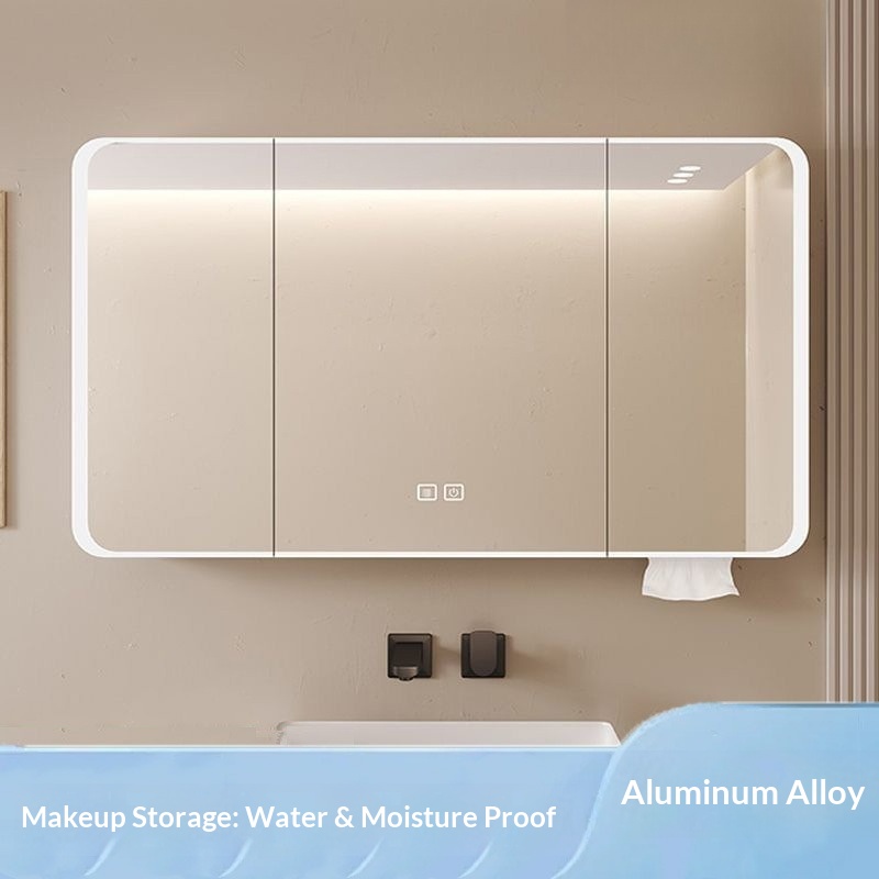 Bathroom Mirror Led - Kabinet Cermin Kamar Mandi LED Pintar,