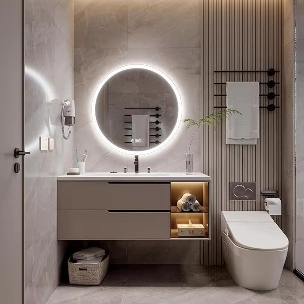 Bathroom Mirror Led - Cermin Kamar Mandi LED Pintar Bulat