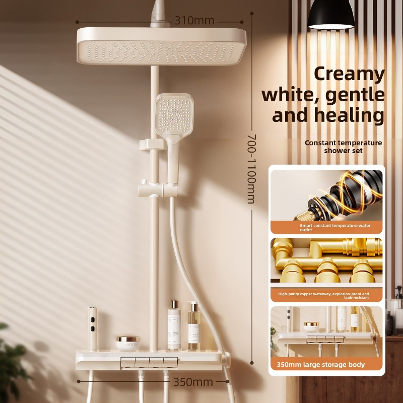 Home Bathroom Set - Set Shower Termostatik Semua Tembaga untuk