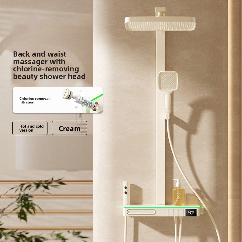 Home Bathroom Set - Set Shower Tembaga dengan Layar Digital