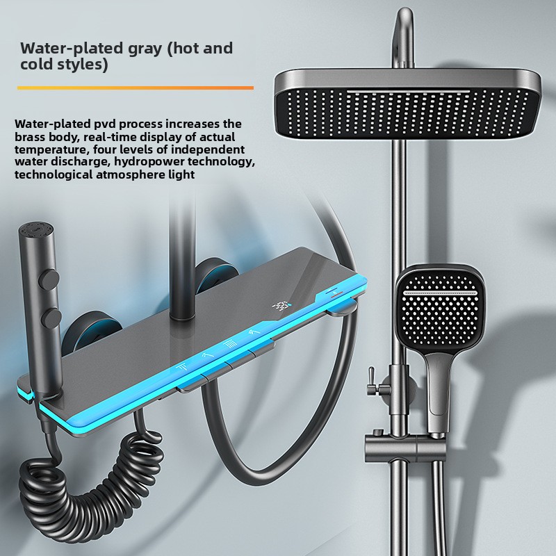 Home Bathroom Set - Set Shower Termostatik dengan Layar Digital