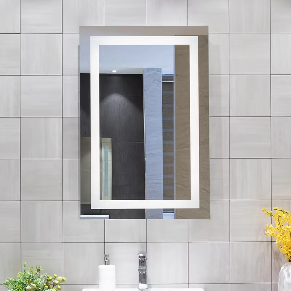 Bathroom Mirror Led - Cermin Kamar Mandi LED Persegi Tanpa