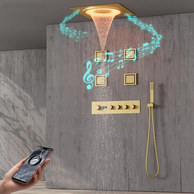 Set Shower LED Pintar dengan M - Home Bathroom Set ulasan dan harga