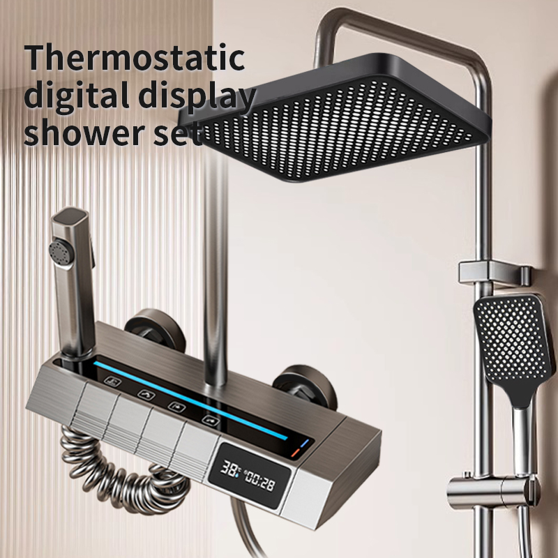 Kepala pancuran piano digital  - Home Bathroom Set ulasan dan harga