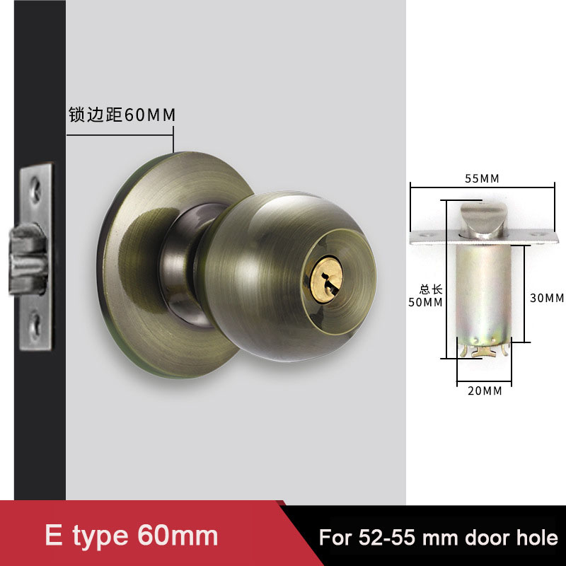 Kenop pintu bulat bahan Aloi a - Home Bathroom Lock ulasan dan harga
