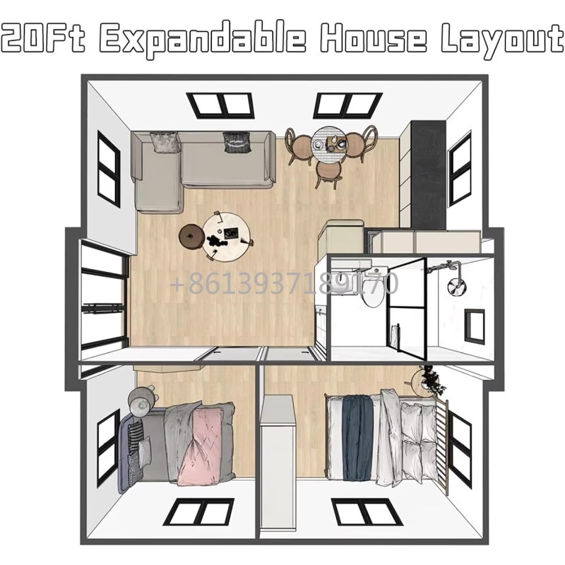 Rumah Mungil 20 kaki dengan 2  - Tiny Home Bathroom Kitchen ulasan dan harga