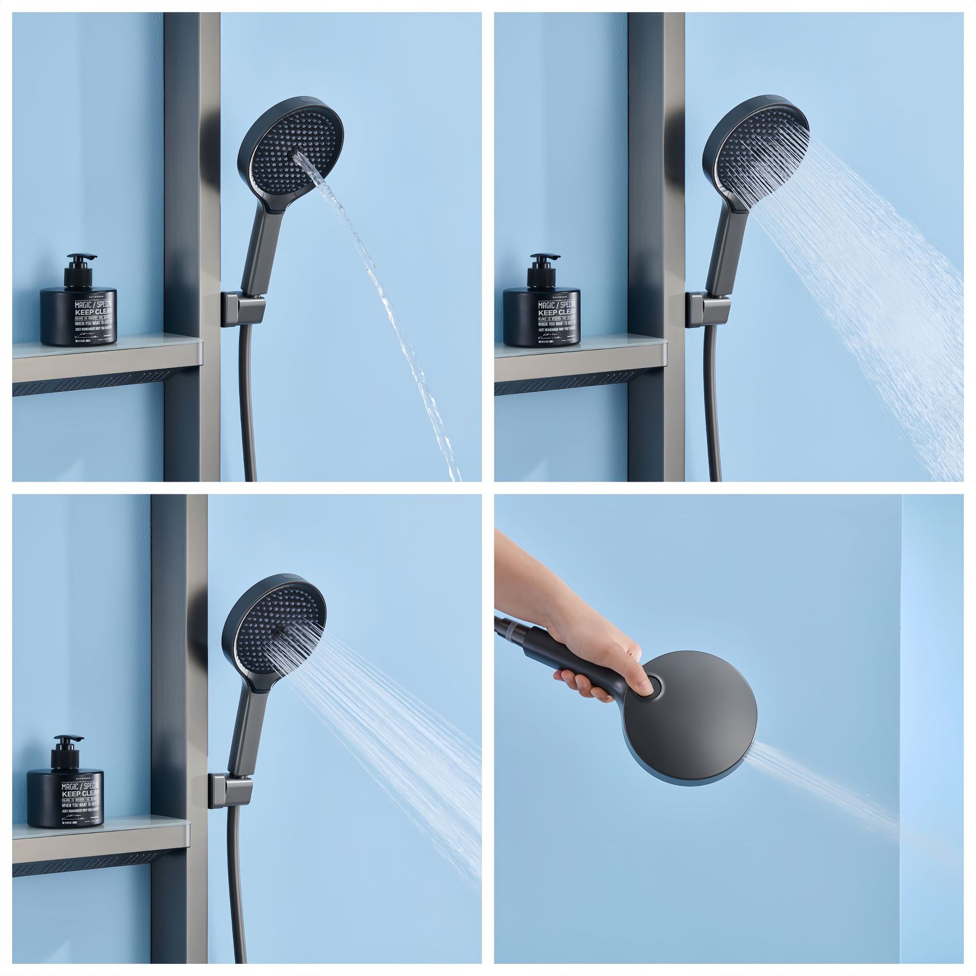 Set Shower Hujan, Layar Digita - Home Bathroom Set ulasan dan harga