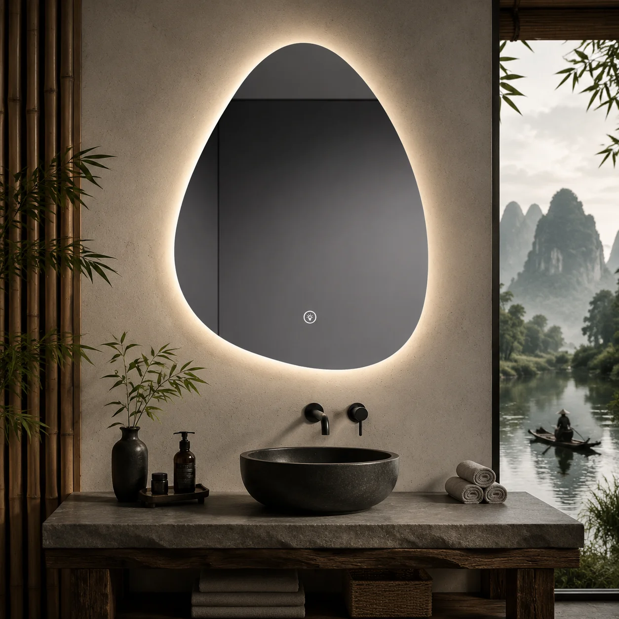 Cermin Kamar Mandi LED Pintar  - Bathroom Mirror Led ulasan dan harga