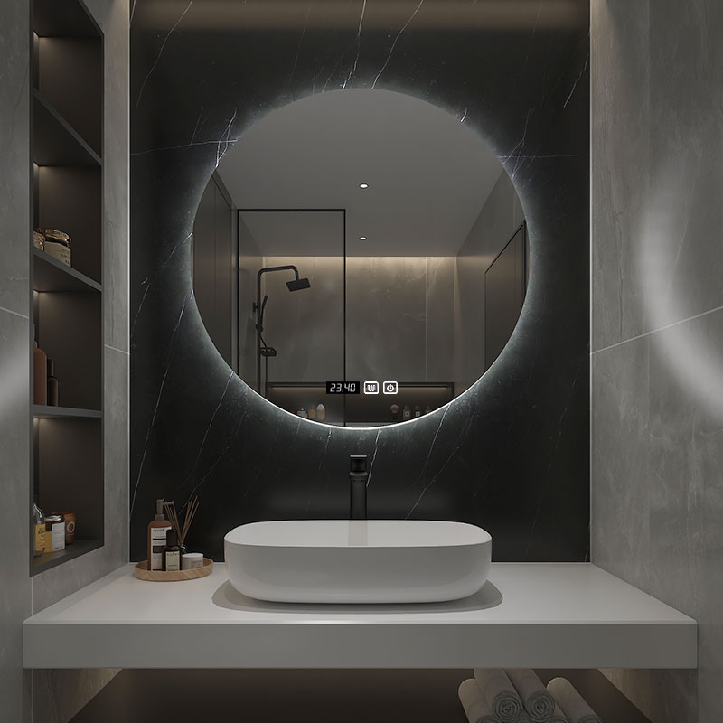 Cermin Kamar Mandi Diameter 70 - Bathroom Mirror Led ulasan dan harga