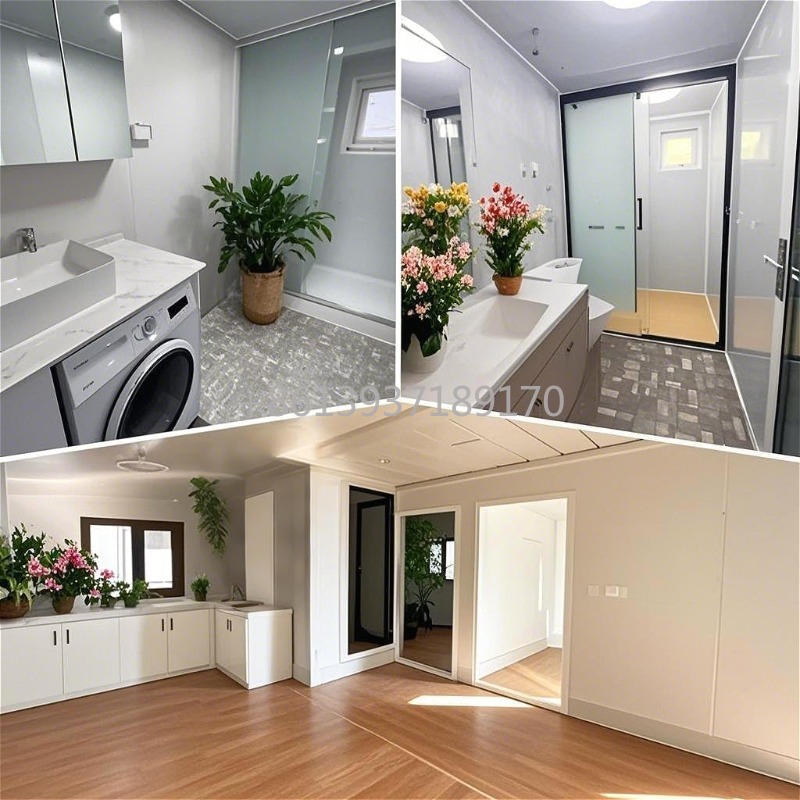 Rumah Prefab Mewah yang Dapat  - Tiny Home Bathroom Kitchen ulasan dan harga